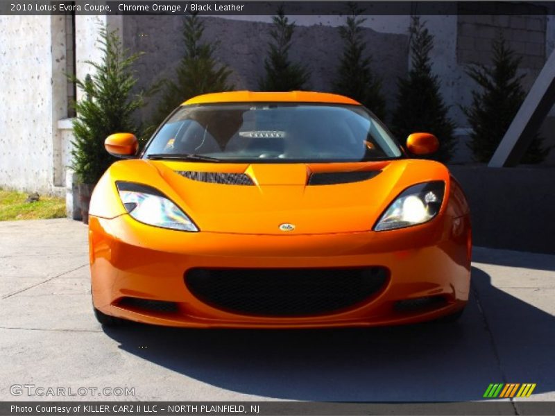 Chrome Orange / Black Leather 2010 Lotus Evora Coupe