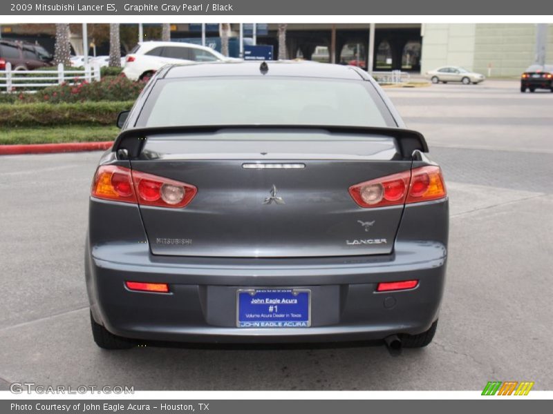 Graphite Gray Pearl / Black 2009 Mitsubishi Lancer ES