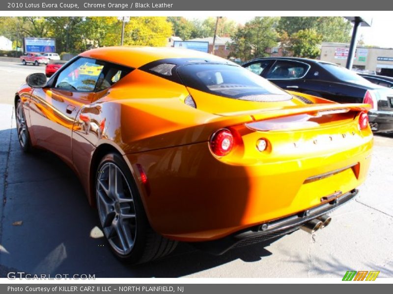 Chrome Orange / Black Leather 2010 Lotus Evora Coupe