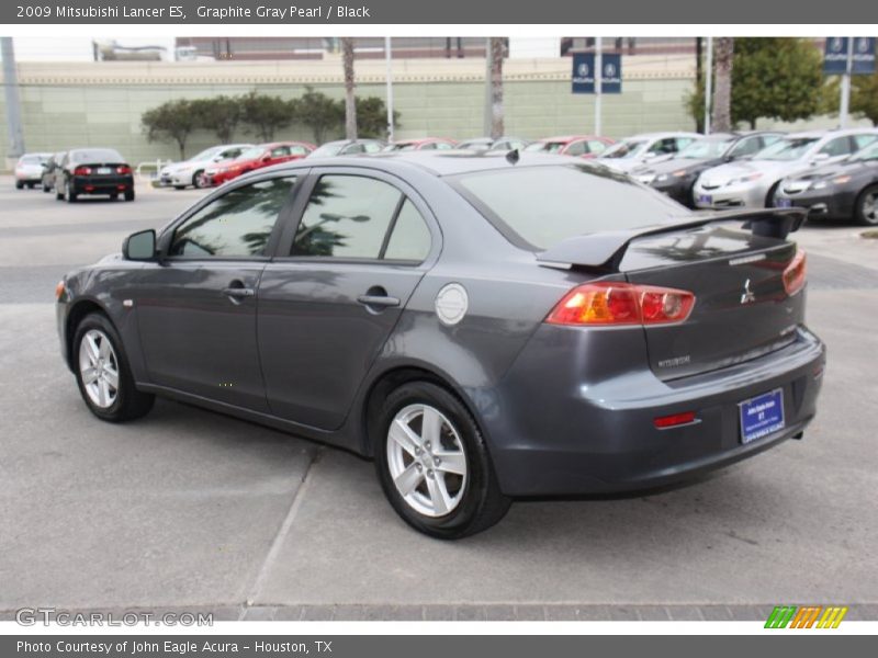 Graphite Gray Pearl / Black 2009 Mitsubishi Lancer ES