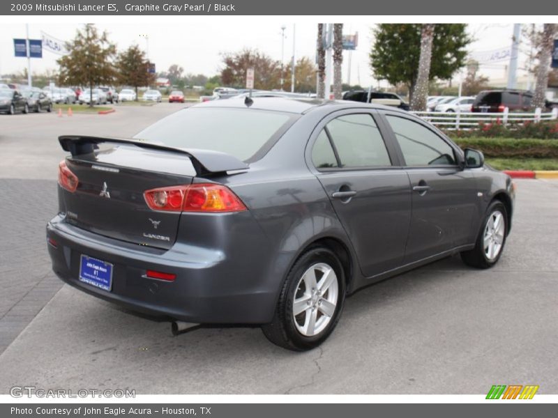 Graphite Gray Pearl / Black 2009 Mitsubishi Lancer ES