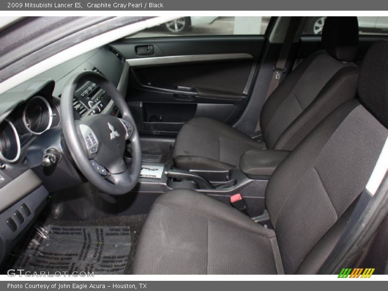 Graphite Gray Pearl / Black 2009 Mitsubishi Lancer ES