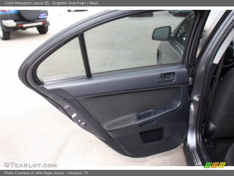 Graphite Gray Pearl / Black 2009 Mitsubishi Lancer ES