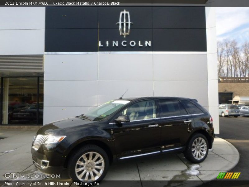 Tuxedo Black Metallic / Charcoal Black 2012 Lincoln MKX AWD