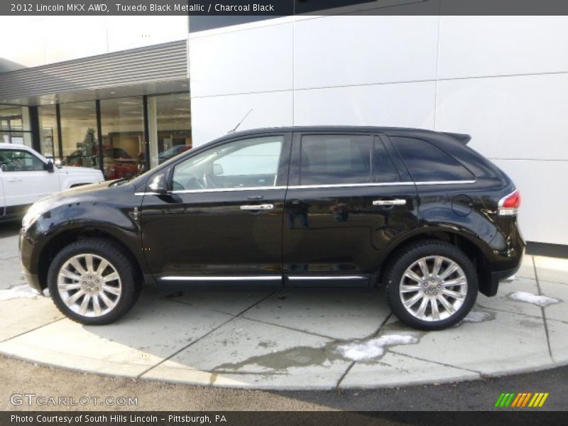 Tuxedo Black Metallic / Charcoal Black 2012 Lincoln MKX AWD