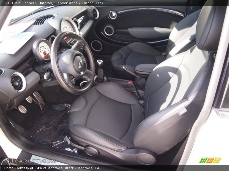 Pepper White / Carbon Black 2011 Mini Cooper S Hardtop