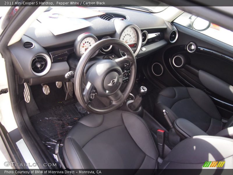 Pepper White / Carbon Black 2011 Mini Cooper S Hardtop