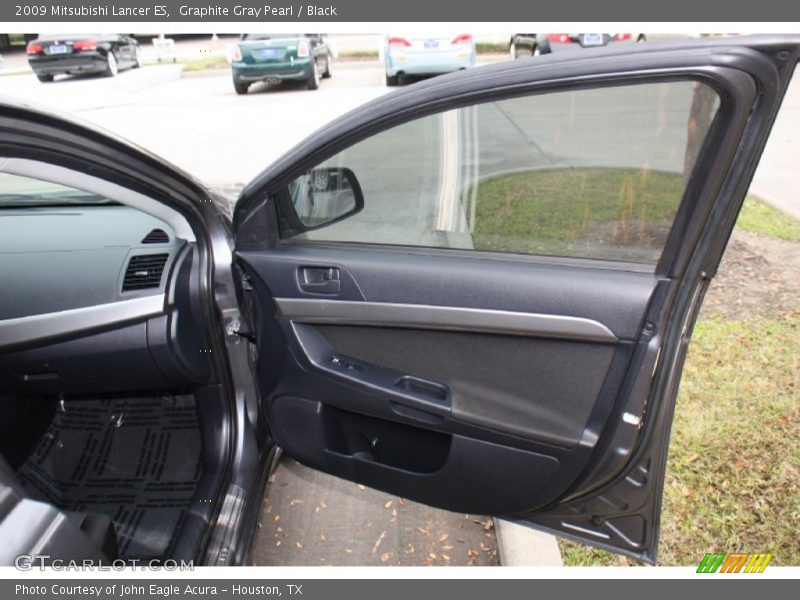Graphite Gray Pearl / Black 2009 Mitsubishi Lancer ES