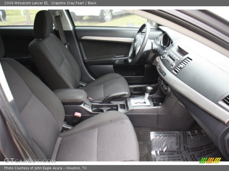 Graphite Gray Pearl / Black 2009 Mitsubishi Lancer ES