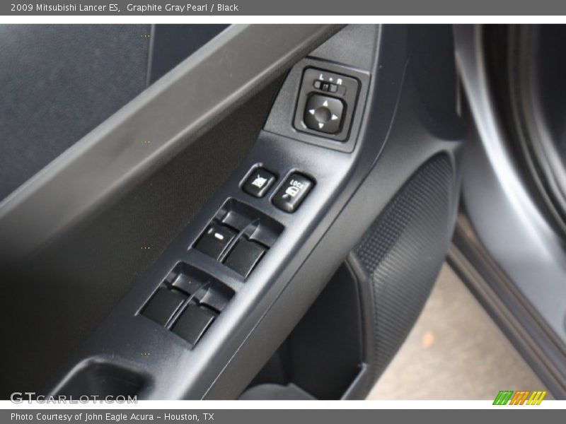 Graphite Gray Pearl / Black 2009 Mitsubishi Lancer ES