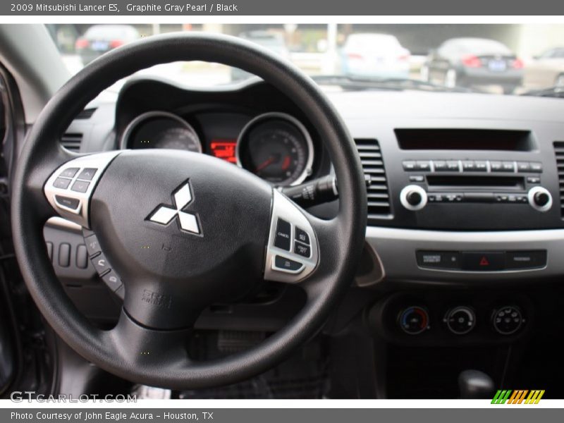 Graphite Gray Pearl / Black 2009 Mitsubishi Lancer ES