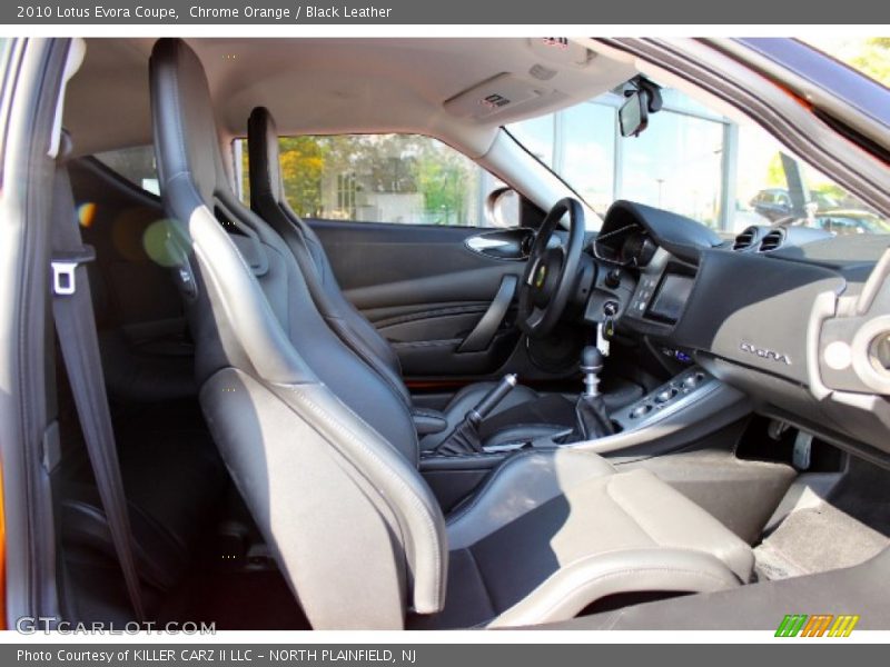 Chrome Orange / Black Leather 2010 Lotus Evora Coupe