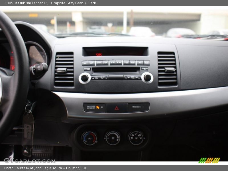 Graphite Gray Pearl / Black 2009 Mitsubishi Lancer ES
