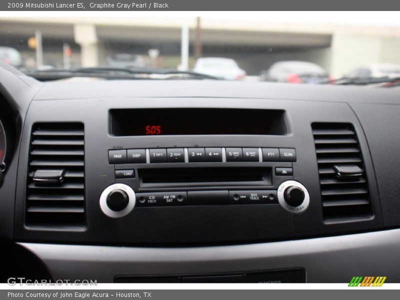 Graphite Gray Pearl / Black 2009 Mitsubishi Lancer ES