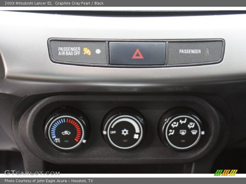 Graphite Gray Pearl / Black 2009 Mitsubishi Lancer ES