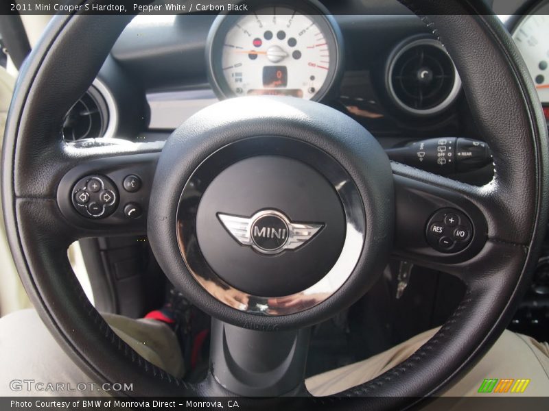 Pepper White / Carbon Black 2011 Mini Cooper S Hardtop