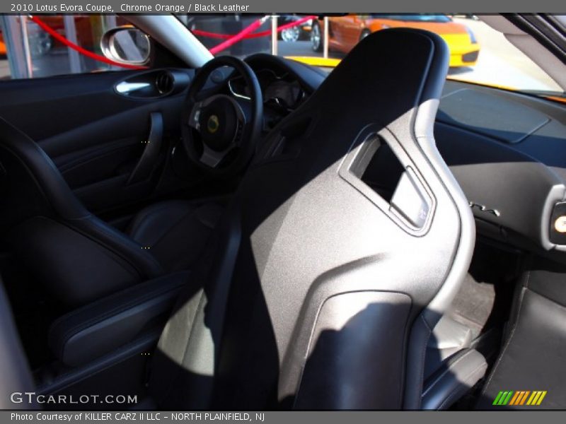 Chrome Orange / Black Leather 2010 Lotus Evora Coupe