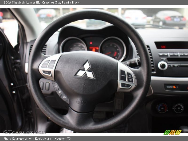 Graphite Gray Pearl / Black 2009 Mitsubishi Lancer ES