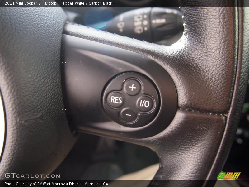 Pepper White / Carbon Black 2011 Mini Cooper S Hardtop