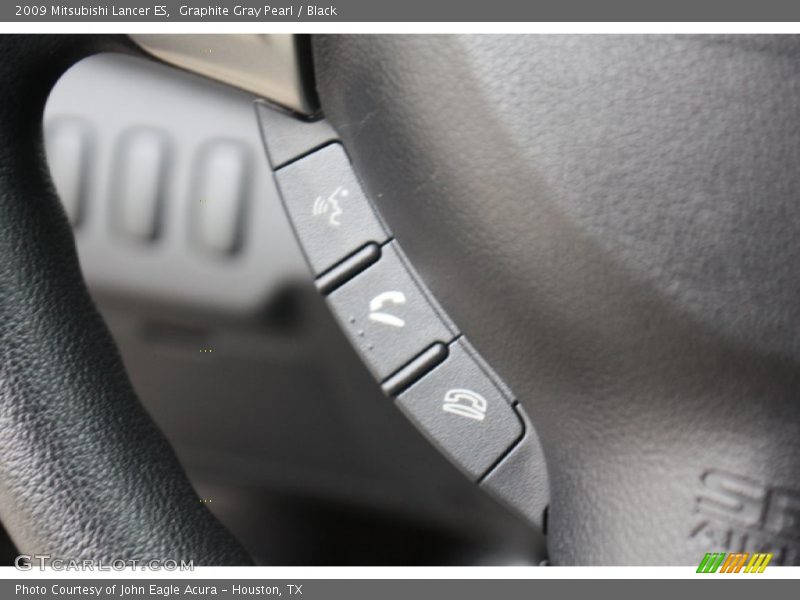 Graphite Gray Pearl / Black 2009 Mitsubishi Lancer ES