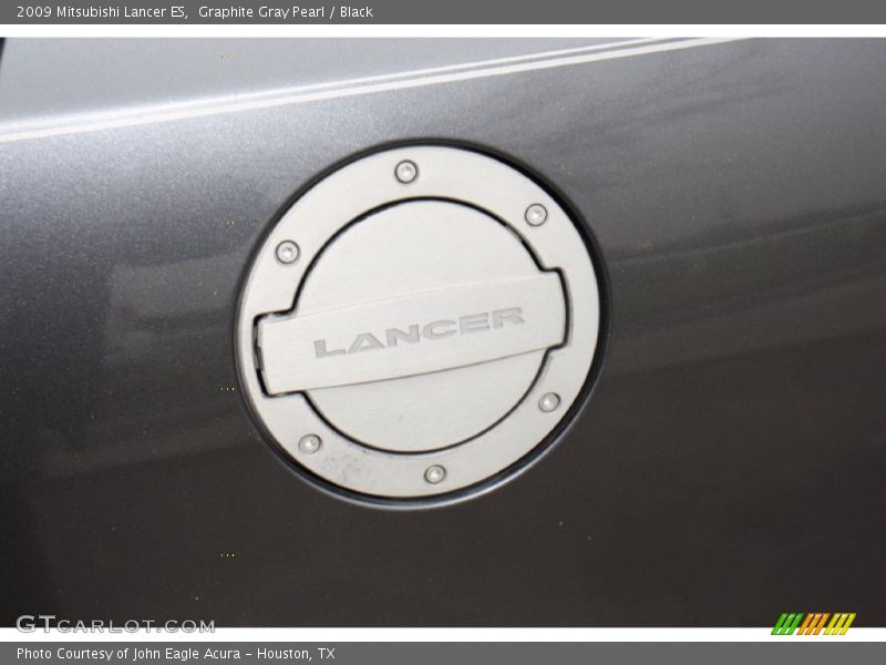 Graphite Gray Pearl / Black 2009 Mitsubishi Lancer ES