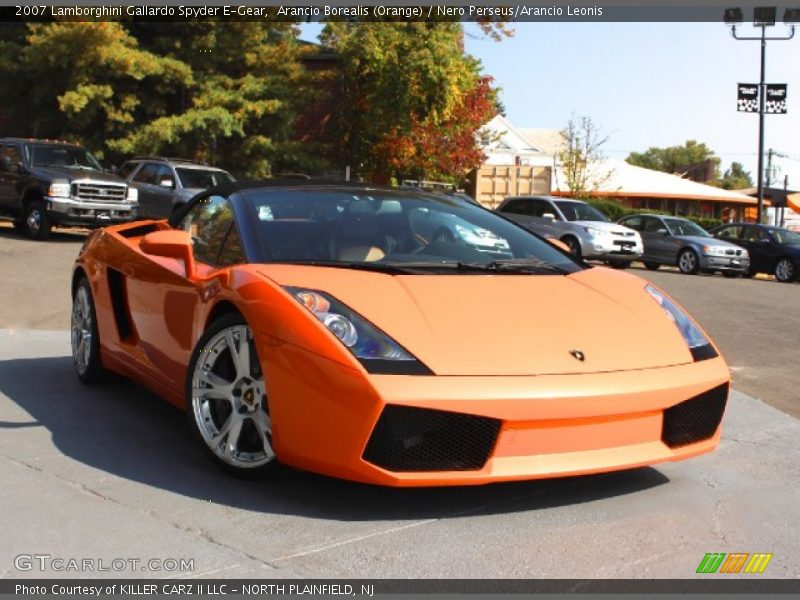 Arancio Borealis (Orange) / Nero Perseus/Arancio Leonis 2007 Lamborghini Gallardo Spyder E-Gear