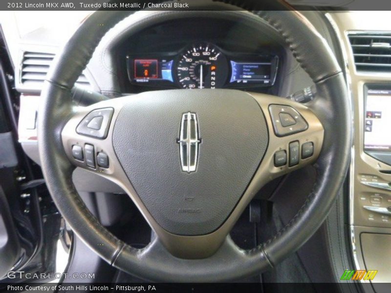 Tuxedo Black Metallic / Charcoal Black 2012 Lincoln MKX AWD