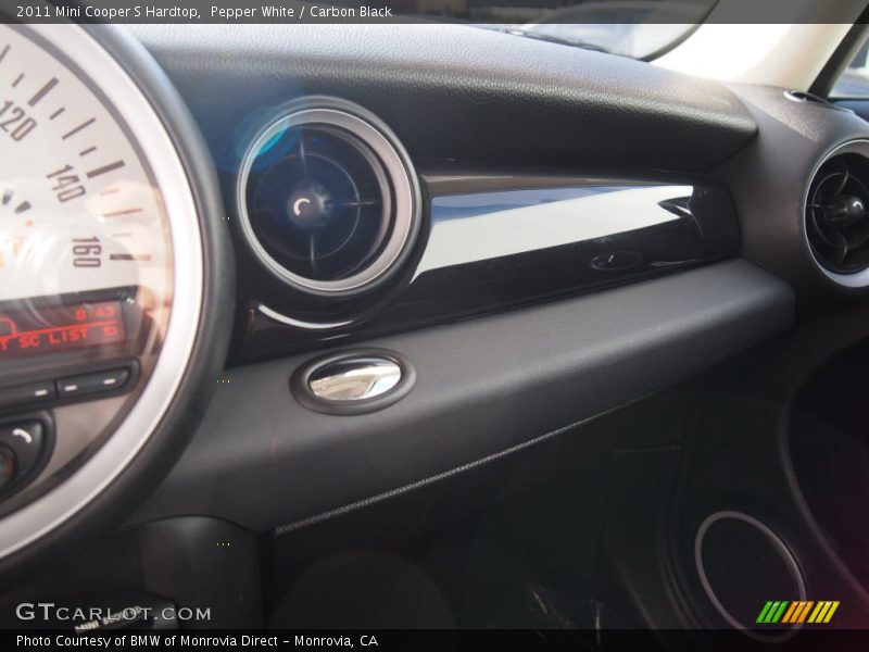 Pepper White / Carbon Black 2011 Mini Cooper S Hardtop