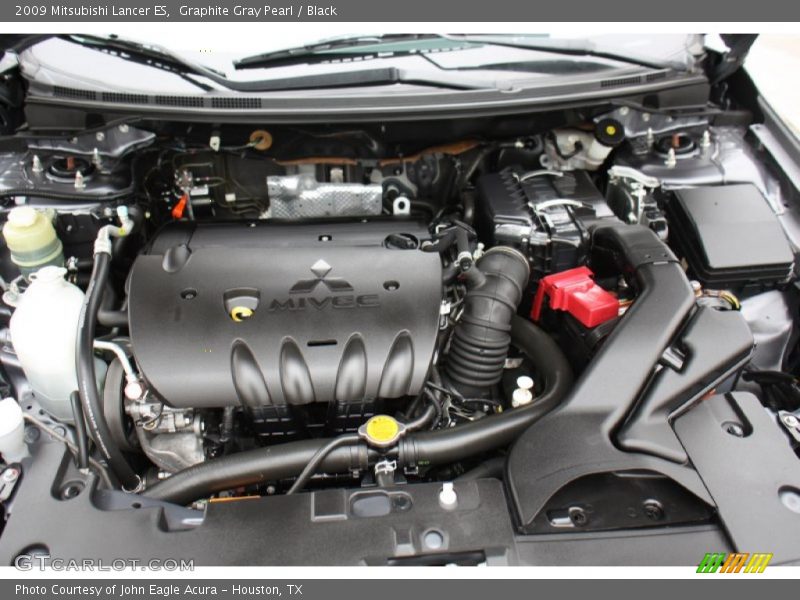Graphite Gray Pearl / Black 2009 Mitsubishi Lancer ES