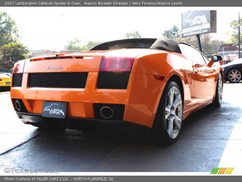 Arancio Borealis (Orange) / Nero Perseus/Arancio Leonis 2007 Lamborghini Gallardo Spyder E-Gear