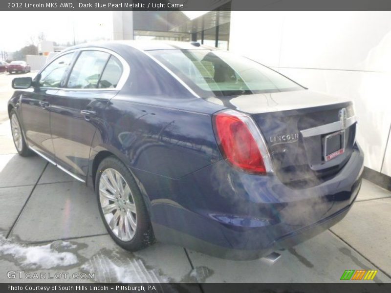 Dark Blue Pearl Metallic / Light Camel 2012 Lincoln MKS AWD