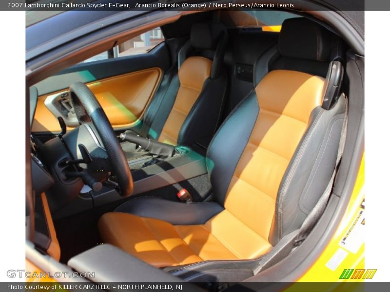 Arancio Borealis (Orange) / Nero Perseus/Arancio Leonis 2007 Lamborghini Gallardo Spyder E-Gear