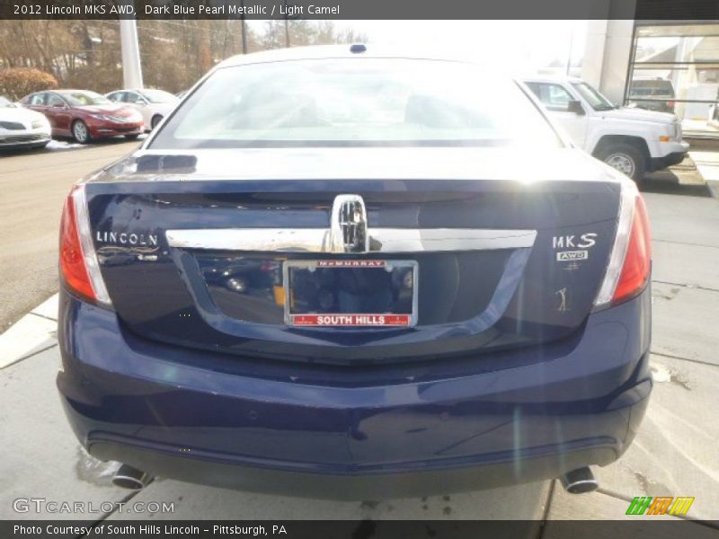 Dark Blue Pearl Metallic / Light Camel 2012 Lincoln MKS AWD