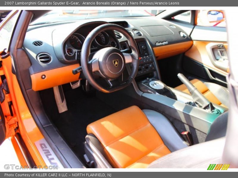 Arancio Borealis (Orange) / Nero Perseus/Arancio Leonis 2007 Lamborghini Gallardo Spyder E-Gear