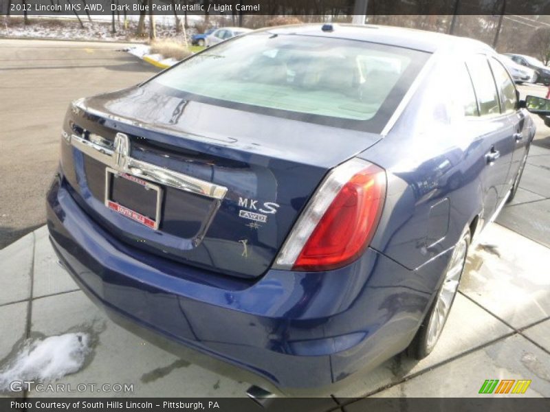 Dark Blue Pearl Metallic / Light Camel 2012 Lincoln MKS AWD