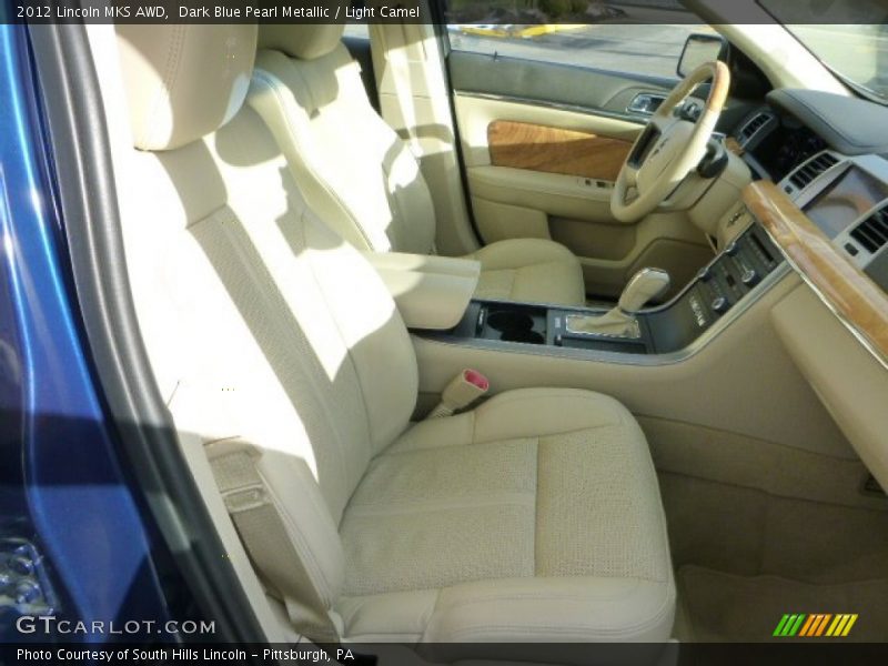 Dark Blue Pearl Metallic / Light Camel 2012 Lincoln MKS AWD
