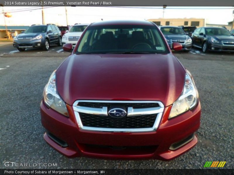 Venetian Red Pearl / Black 2014 Subaru Legacy 2.5i Premium