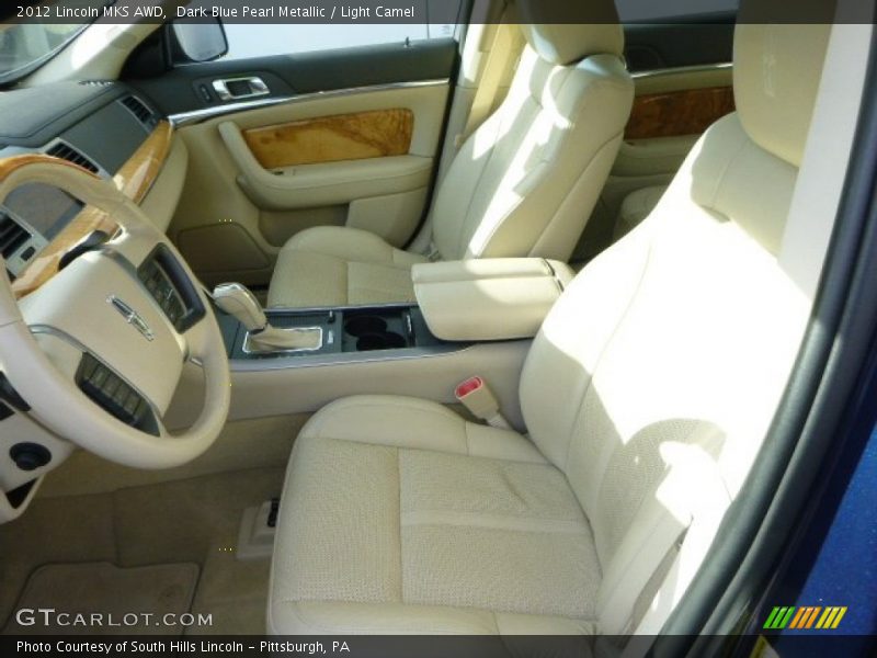 Dark Blue Pearl Metallic / Light Camel 2012 Lincoln MKS AWD
