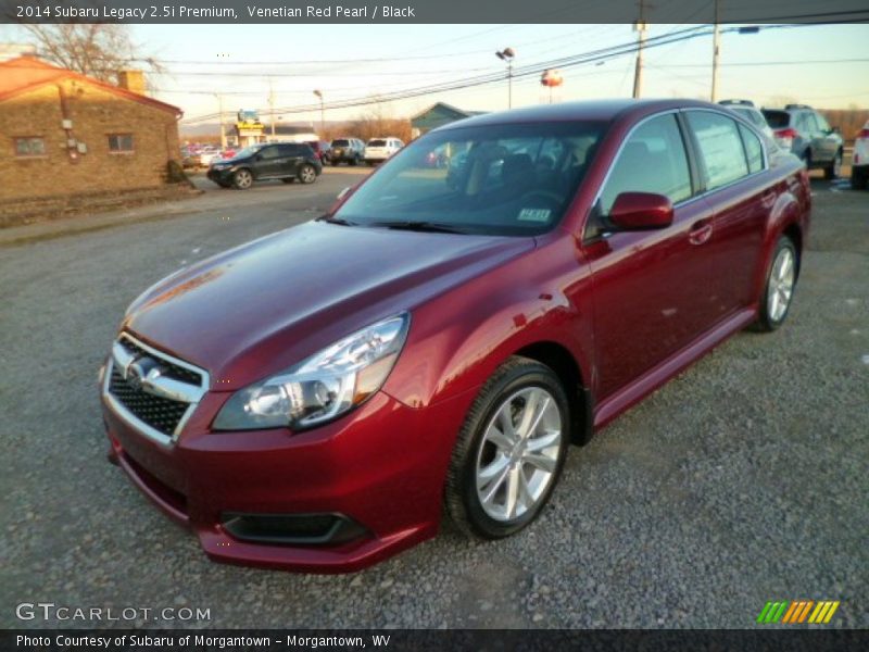 Venetian Red Pearl / Black 2014 Subaru Legacy 2.5i Premium