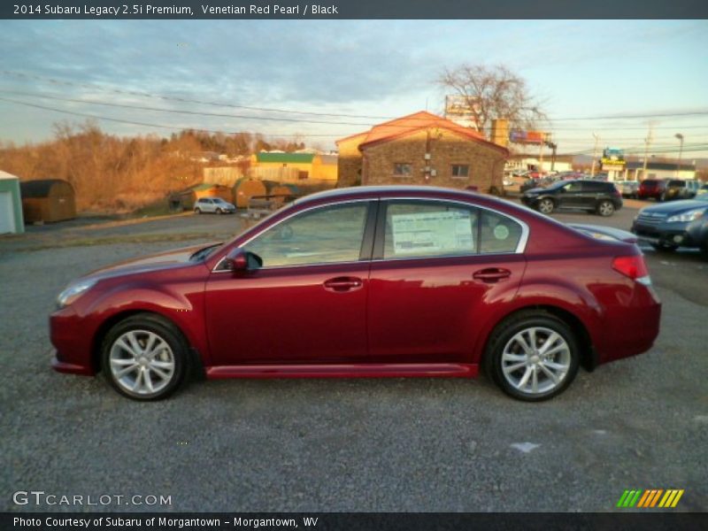 Venetian Red Pearl / Black 2014 Subaru Legacy 2.5i Premium