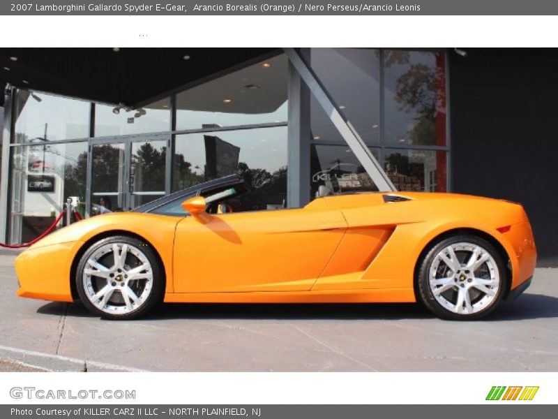 Arancio Borealis (Orange) / Nero Perseus/Arancio Leonis 2007 Lamborghini Gallardo Spyder E-Gear