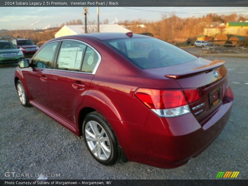 Venetian Red Pearl / Black 2014 Subaru Legacy 2.5i Premium