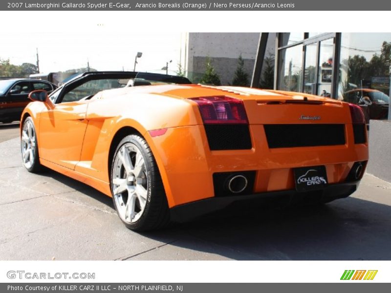 Arancio Borealis (Orange) / Nero Perseus/Arancio Leonis 2007 Lamborghini Gallardo Spyder E-Gear