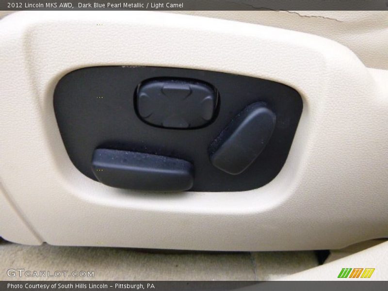 Dark Blue Pearl Metallic / Light Camel 2012 Lincoln MKS AWD
