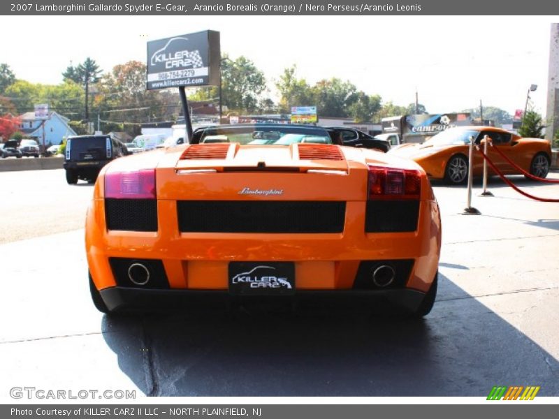 Arancio Borealis (Orange) / Nero Perseus/Arancio Leonis 2007 Lamborghini Gallardo Spyder E-Gear