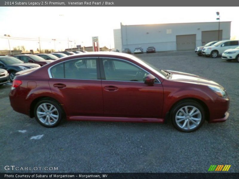 Venetian Red Pearl / Black 2014 Subaru Legacy 2.5i Premium