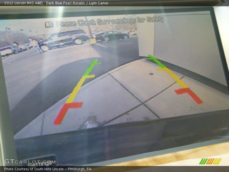 Dark Blue Pearl Metallic / Light Camel 2012 Lincoln MKS AWD