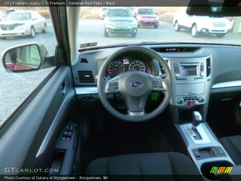 Venetian Red Pearl / Black 2014 Subaru Legacy 2.5i Premium