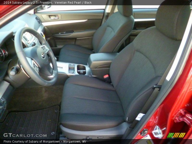 Venetian Red Pearl / Black 2014 Subaru Legacy 2.5i Premium