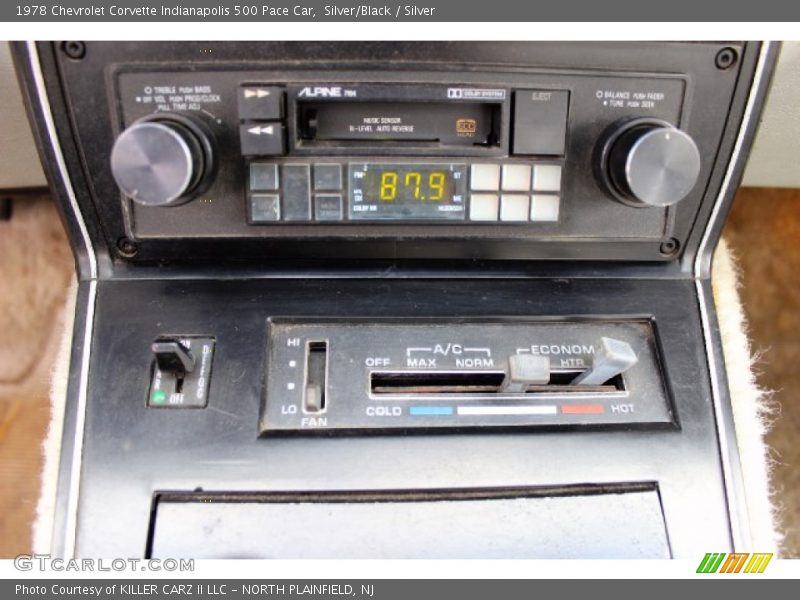 Controls of 1978 Corvette Indianapolis 500 Pace Car